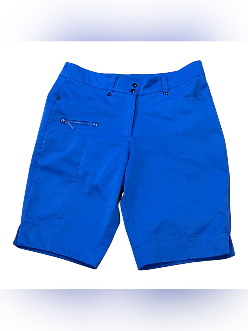 GG Blue Performance Golf Shorts Size 6 Modest Bright Blue